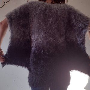 Roz & Ali faux fur blouse large great shape